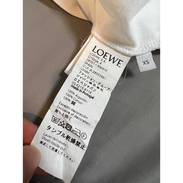 交換無料! LOEWE アナグラムTシャツ XSサイズ - poumonquebec.ca