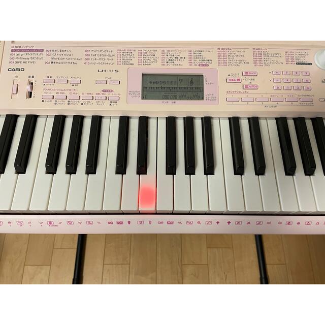 CASIO(カシオ)のカシオLK-115 光ナビゲーションキーボード【スタンド付き】 楽器の鍵盤楽器(電子ピアノ)の商品写真