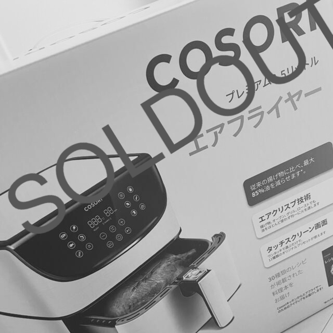 電気フライヤー完売しました