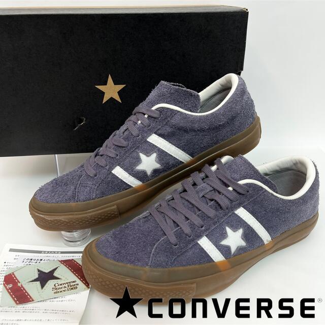 CONVERSE(コンバース)のコンバース　STAR & BARS SUEDE レザー　スニーカー　25.5cm メンズの靴/シューズ(スニーカー)の商品写真