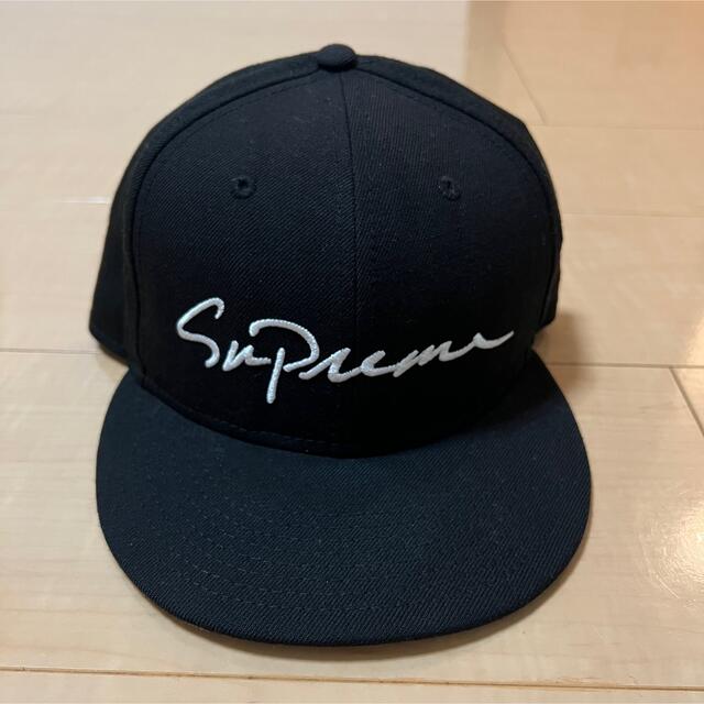 supreme newera cap 7 8/5 60.6cm Black
