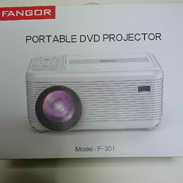 プロジェクターDVDプレイヤー1080pフルHD対応【ブランド/FANGOR