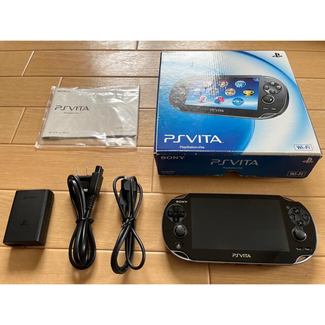 華麗 - Vita PlayStation PlayStation®Vita ビータ Wi-Fiモデル クリスタル・ブラック 携帯用ゲーム機本体