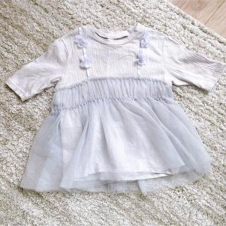 エフオーキッズ(F.O.KIDS)のアプレレクール♡お花チュールT(Tシャツ/カットソー)