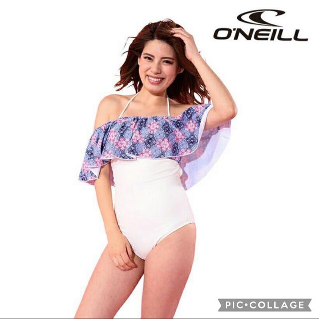O'NEILL(オニール)の新品未使用品 胸元フリル ワンピース水着  O'NEILL レディースの水着/浴衣(水着)の商品写真