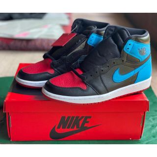 ナイキ(NIKE)の未使用　Nike WMNS AJ1 High OG UNC to Chicago(スニーカー)