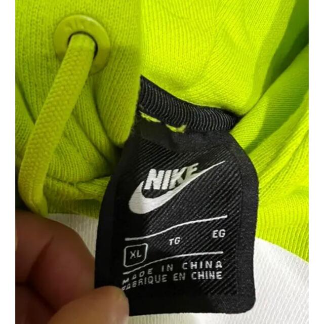 NIKE - NIKE ボックスロゴ パーカー 蛍光イエロー XLの通販 by