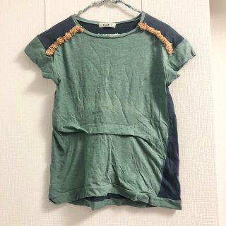 コキチカ(cokitica)のcokitica  フリンジつきチュニックカットソー 110(Tシャツ/カットソー)