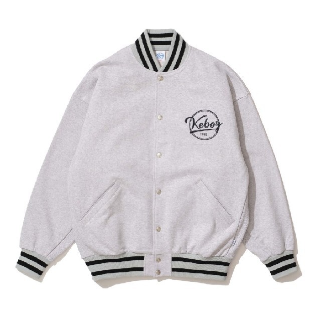 KEBOZ BB LOGO SWEAT VARSITY JACK  GRAY