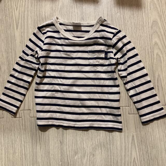 アカチャンホンポ(アカチャンホンポ)のボーダー　ロンT 90 キッズ/ベビー/マタニティのキッズ服男の子用(90cm~)(Tシャツ/カットソー)の商品写真