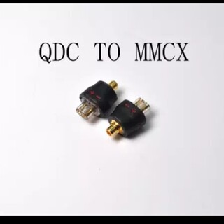 QDC to mmcx 変換 コネクタ KZ TRN TINHIFI(ヘッドフォン/イヤフォン)