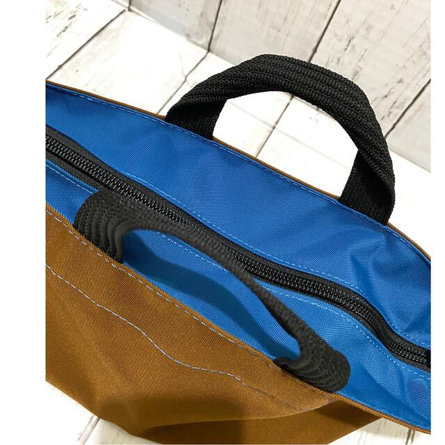 Herve Chapelier(エルベシャプリエ)のエルベシャプリエ★コニャック×オーシャン★Sサイズ レディースのバッグ(トートバッグ)の商品写真