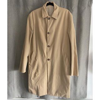 JIL SANDER ジル・サンダー コート ストレッチ ナイロン ポリ ダブルジップ ステンカラーコート バルマカーン ダークネイビー 紺 48 アウター ジャケット イタリア製 【メンズ】