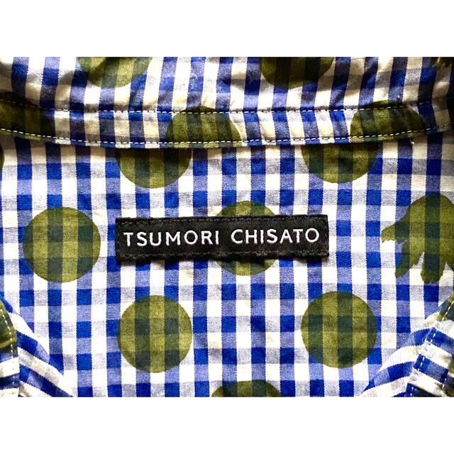 TSUMORI CHISATO(ツモリチサト)のツモリチサト　水玉　チェック　半袖シャツ メンズのトップス(シャツ)の商品写真