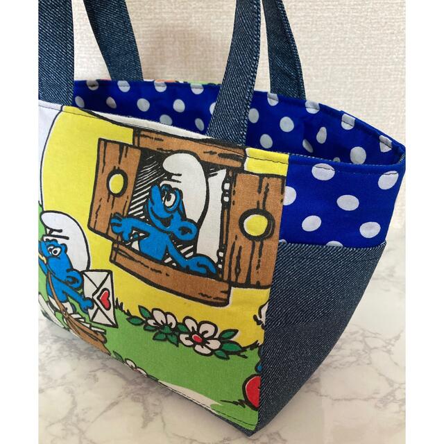 ハンドメイド⭐︎スマーフ⭐︎サイドポケット付きバッグ 1