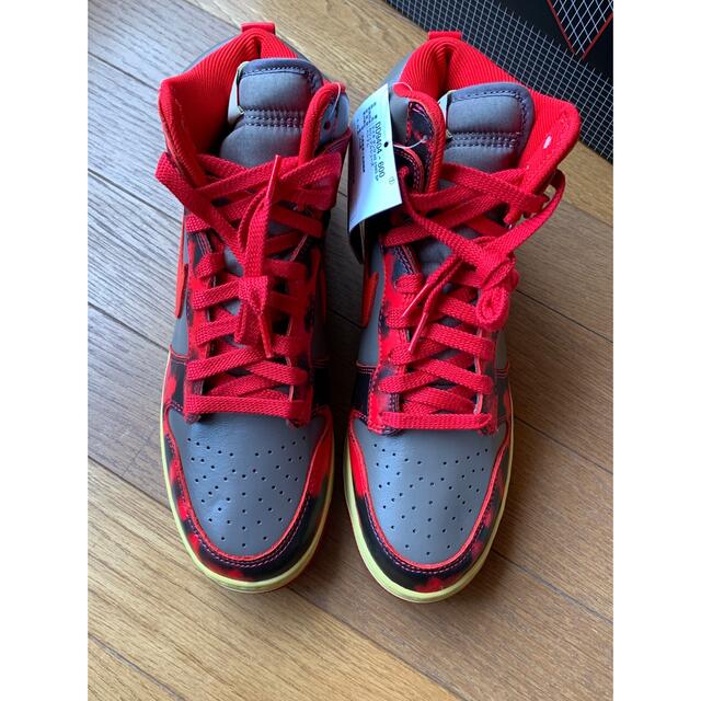 Nike Dunk High "Red Acid Wash" 27cm ダンク