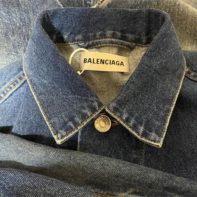 Balenciaga(バレンシアガ)の新品タグ付★BALENCIAGAバレンシアガ★デニムドレス2021 レディースのワンピース(ロングワンピース/マキシワンピース)の商品写真