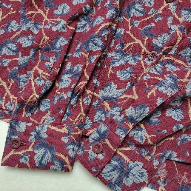 稀少 美品 Dior クリスチャン ディオール シャツ ブラウス 花柄 総柄 M