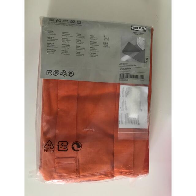 IKEA(イケア)のIKEAオレンジカーテン　新品未使用 インテリア/住まい/日用品のカーテン/ブラインド(カーテン)の商品写真