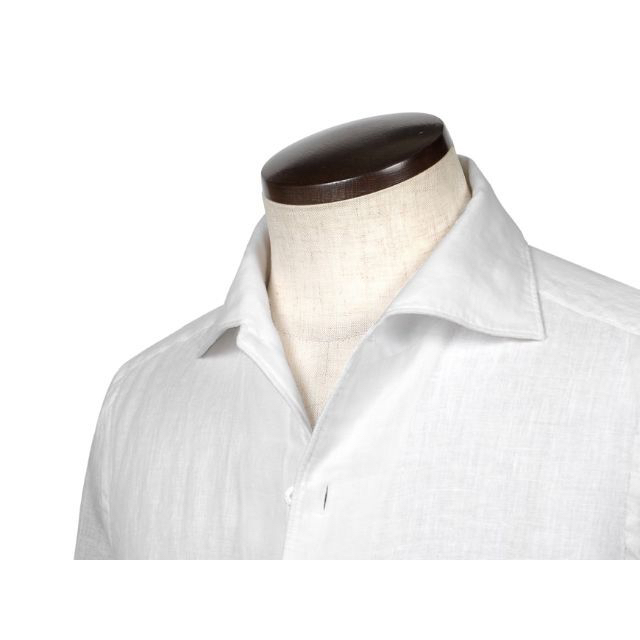 FINAMORE(フィナモレ)のフィナモレ リネン Finamore CAPRI ホワイト ３７ メンズのトップス(シャツ)の商品写真