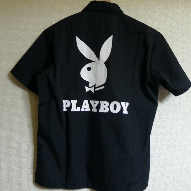 schott(ショット)のPLAYBOY X SCHOTT コラボ ワッペン バニー ワークシャツ メンズのトップス(シャツ)の商品写真