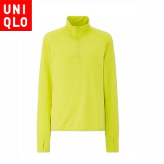 ユニクロ(UNIQLO)のユニクロ 426142 エアリズムUVカットメッシュハーフジップT（長袖）(その他)