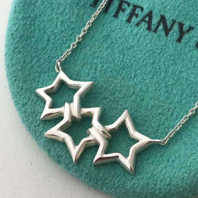 ネックレスTiffany スリースターネックレス