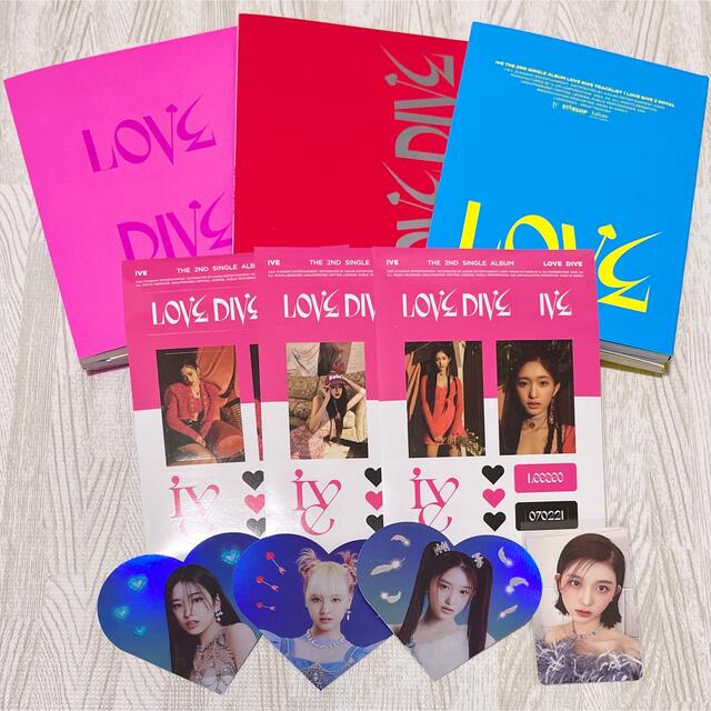 IVE LOVE DIVE アルバム 3形態 エンタメ/ホビーのCD(K-POP/アジア)の商品写真