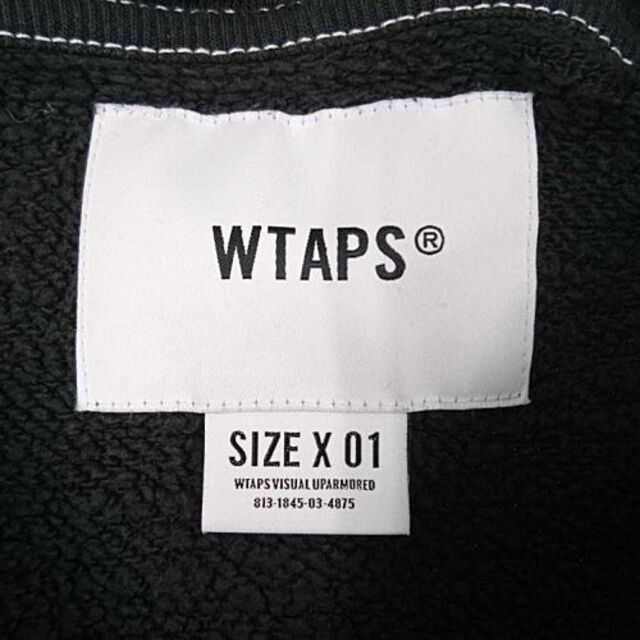 W)taps(ダブルタップス)の27667/WTAPS ダブルタップス コットン スウェットパーカー ブラック メンズのトップス(パーカー)の商品写真