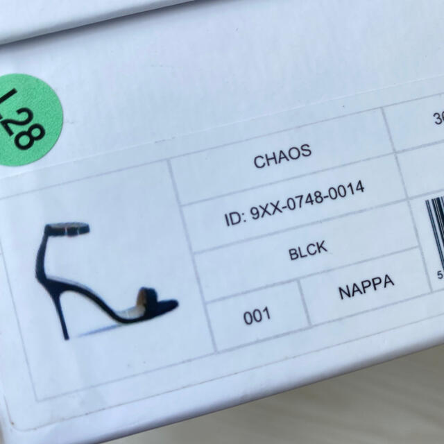 サイズは MANOLO アンクルストラップ サンダル ブラック 36.5の通販 by