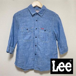 リー(Lee)のLee シャツ　七分丈　earth music&ecology コラボ品　デニム(シャツ/ブラウス(長袖/七分))