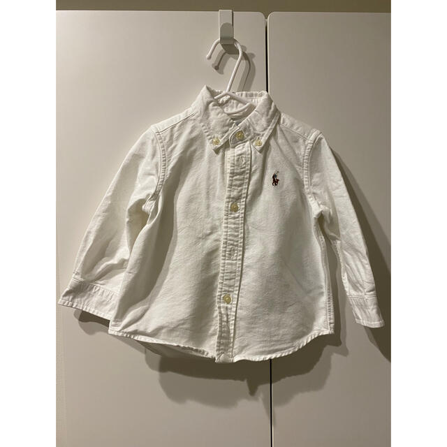 Ralph Lauren(ラルフローレン)のラルフローレン白シャツ+GAPデニム キッズ/ベビー/マタニティのベビー服(~85cm)(シャツ/カットソー)の商品写真