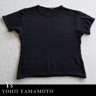 ヨウジヤマモト(Yohji Yamamoto)のYohji Yamamoto ヨウジヤマモト/Y's 　半袖　黒　チビTみたいな(カットソー(半袖/袖なし))