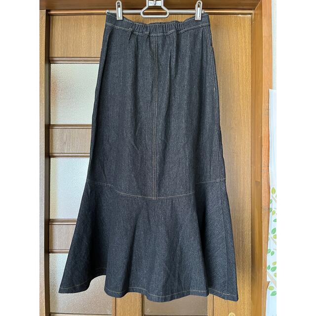 限定値デニムロングスカート マーメイド レディースのスカート(ロングスカート)の商品写真