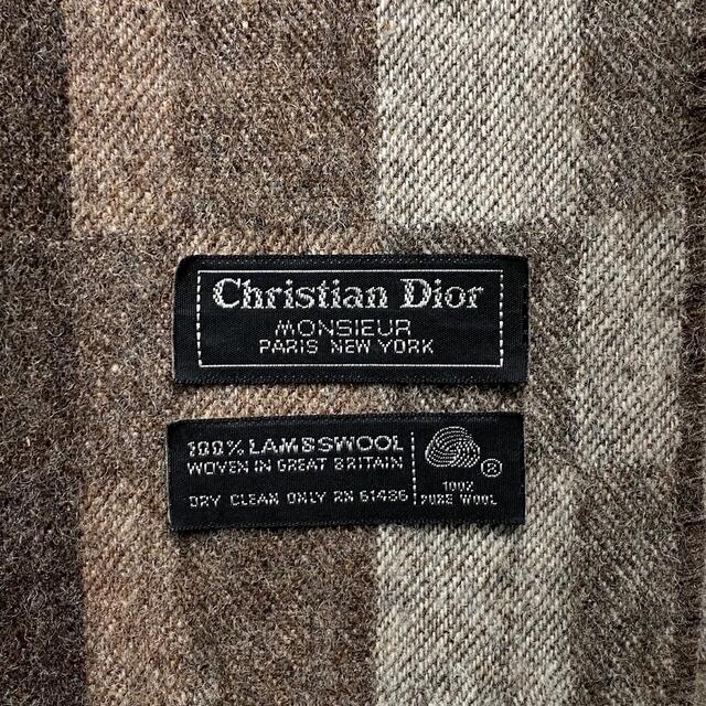 Christian Dior(クリスチャンディオール)の古着 クリスチャン ディオール ムッシュ マフラー メンズのファッション小物(マフラー)の商品写真