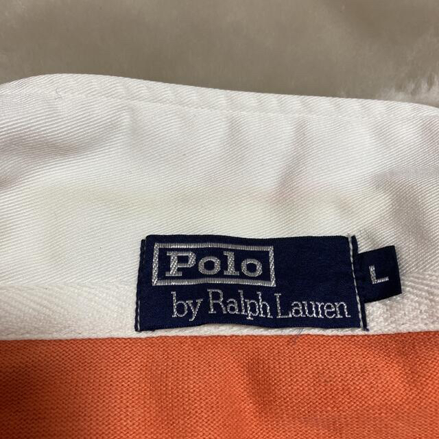 POLO RALPH LAUREN(ポロラルフローレン)の【希少カラーオレンジ】90Sラルフローレンポロシャツラガーシャツラルフローレン メンズのトップス(ポロシャツ)の商品写真