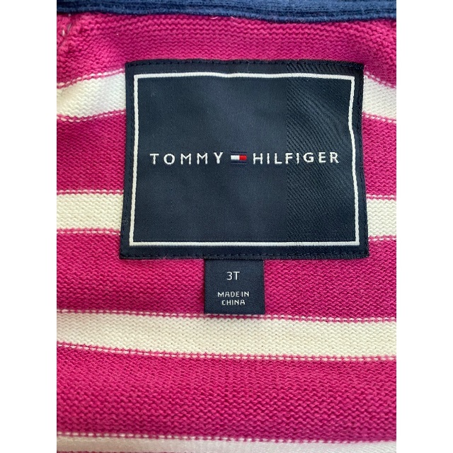 TOMMY HILFIGER(トミーヒルフィガー)のコットンニットパーカー キッズ/ベビー/マタニティのキッズ服女の子用(90cm~)(ジャケット/上着)の商品写真