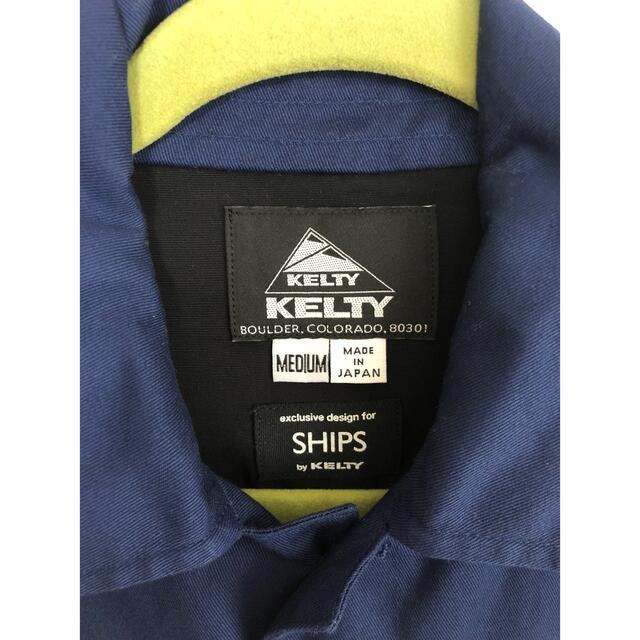 SHIPS JET BLUE(シップスジェットブルー)の美品☆KELTY×SHIPS JET BLUE: ツイルステンカラーフードコート メンズのジャケット/アウター(ステンカラーコート)の商品写真