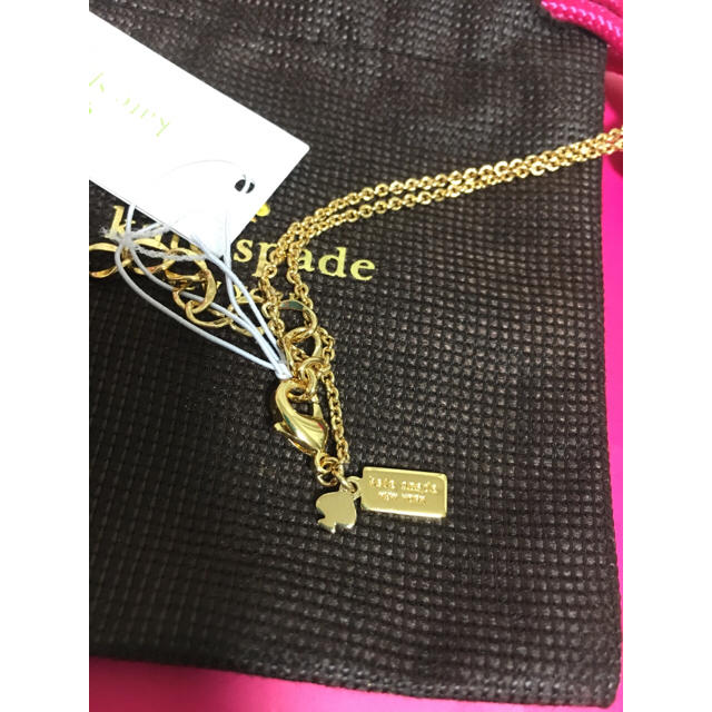 kate spade new york(ケイトスペードニューヨーク)の新品 kate spade ネックレス スペード♠︎柄 ゴールド レディースのアクセサリー(ネックレス)の商品写真