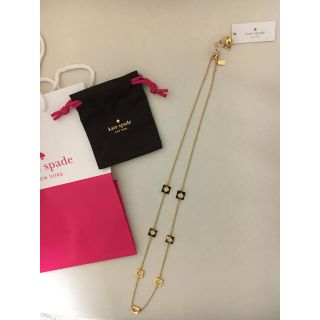 ケイトスペードニューヨーク(kate spade new york)の新品 kate spade ネックレス スペード♠︎柄 ゴールド(ネックレス)