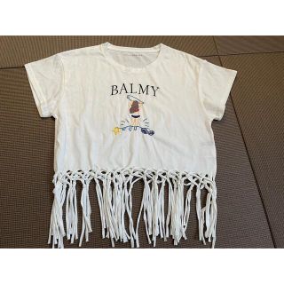 ページボーイ(PAGEBOY)のPAGEBOY　裾フリンジ刺繍Ｔシャツ　フリーサイズ(Tシャツ(半袖/袖なし))