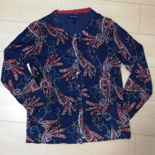 トミーヒルフィガー(TOMMY HILFIGER)のTOMMY HILFIGER　ペイズリー柄　カーディガン(カーディガン)