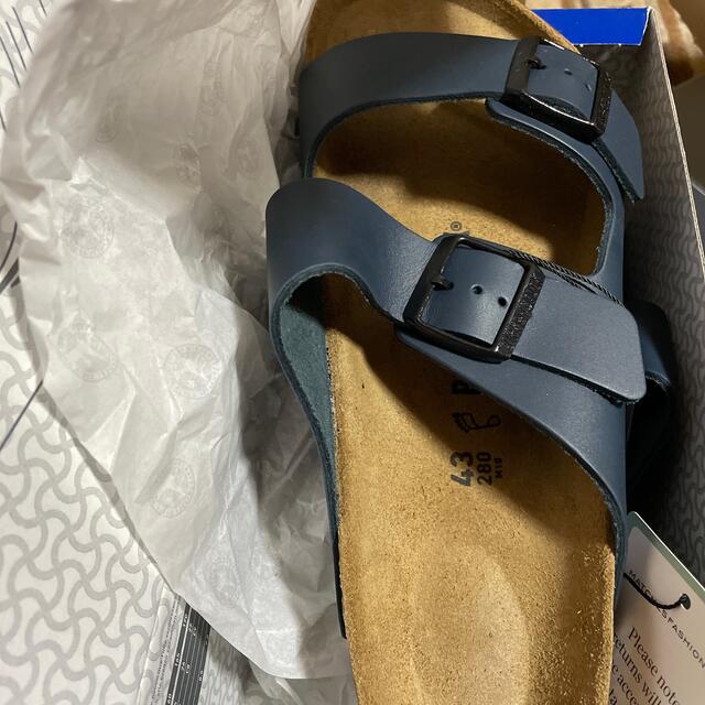 BIRKENSTOCK(ビルケンシュトック)のビルケンシュトック　Arizona/アリゾナ ナチュラルレザー　ブルー　新品 メンズの靴/シューズ(サンダル)の商品写真