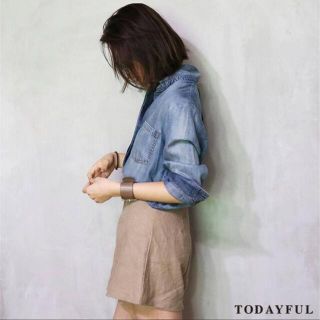 トゥデイフル(TODAYFUL)のTODAYFUL トゥデイフル Backslit Denim SH(シャツ/ブラウス(長袖/七分))