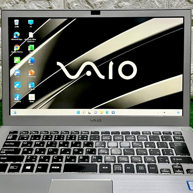 VAIO(バイオ)の最上級Corei7！Win11搭載！爆速SSD/バッテリー新品級！VAIO スマホ/家電/カメラのPC/タブレット(ノートPC)の商品写真