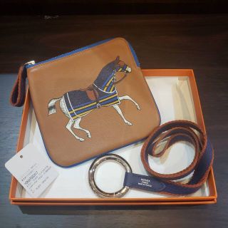 エルメス(Hermes)のエルメス カレ ポケット ポシェット ポーチ スイフト D刻印 (ポーチ)