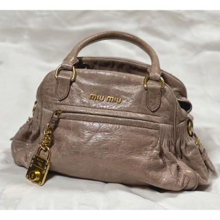 ミュウミュウ 革 バッグ(ブラウン/茶色系)の通販 78点 | miumiuの ...