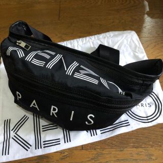 ケンゾー(KENZO)のGINZA SIX購入　美品　KENZO ケンゾー　ボディバッグ　ブラック(ボディーバッグ)