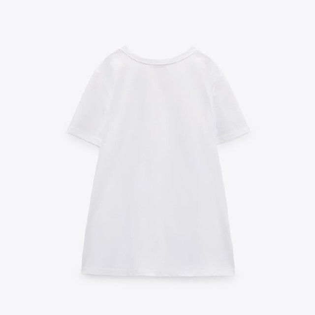 ZARA(ザラ)のZARA　コントラストペプラムTシャツ レディースのトップス(Tシャツ(半袖/袖なし))の商品写真