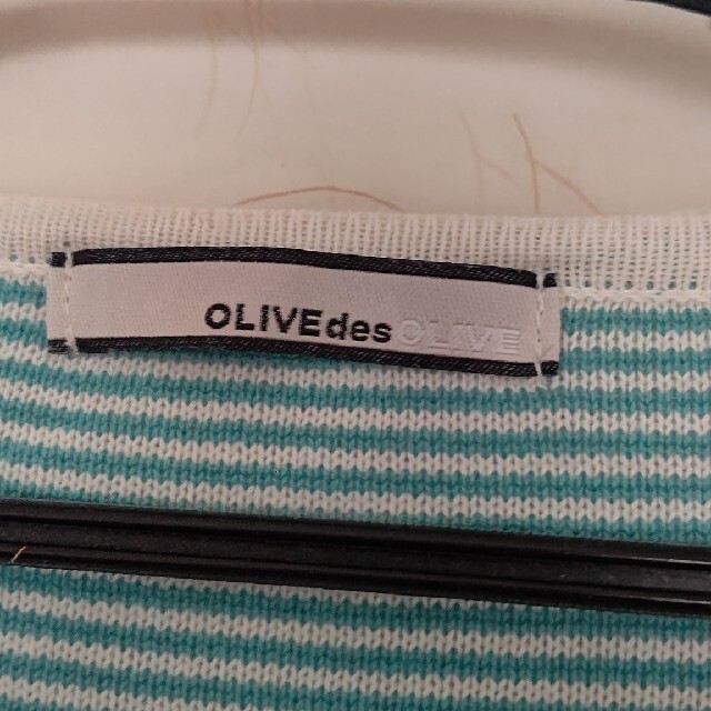 OLIVEdesOLIVE(オリーブデオリーブ)のolive des olive ボーダーのニットカーディガン レディースのトップス(カーディガン)の商品写真